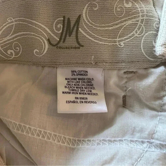 JM COLLECTION WOMEN'S CLASSIC Khaki PANTS SIZE 14S NO Gap WAIST BAND - Picture 4 of 10